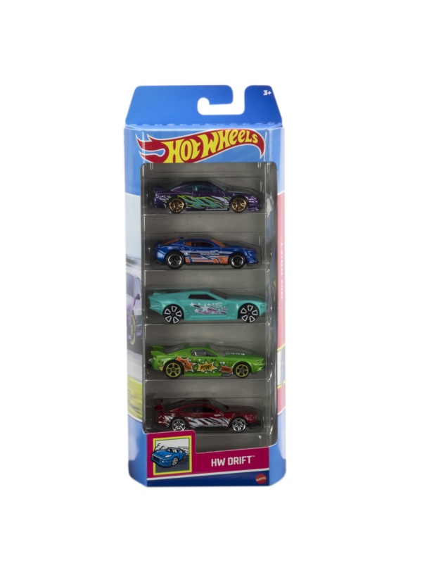 SET 5 MASINI HOT WHEELS CU DESIGN HW DRIFT