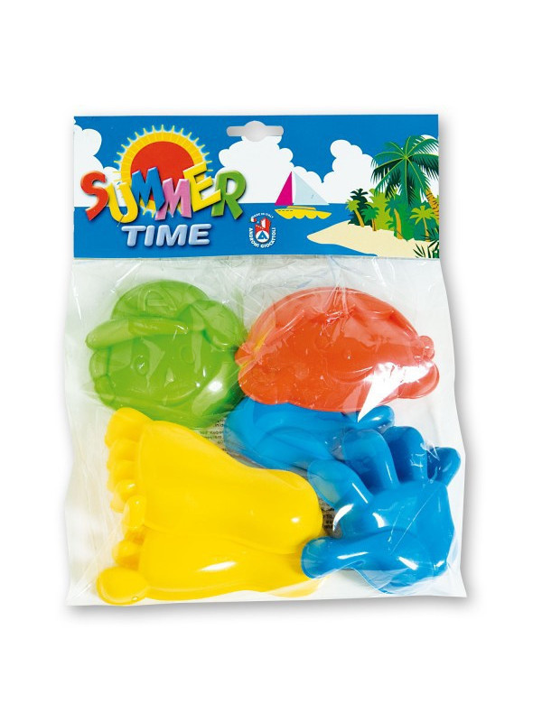 Set 6 forme nisip cu unelte Terry Androni Giocattoli