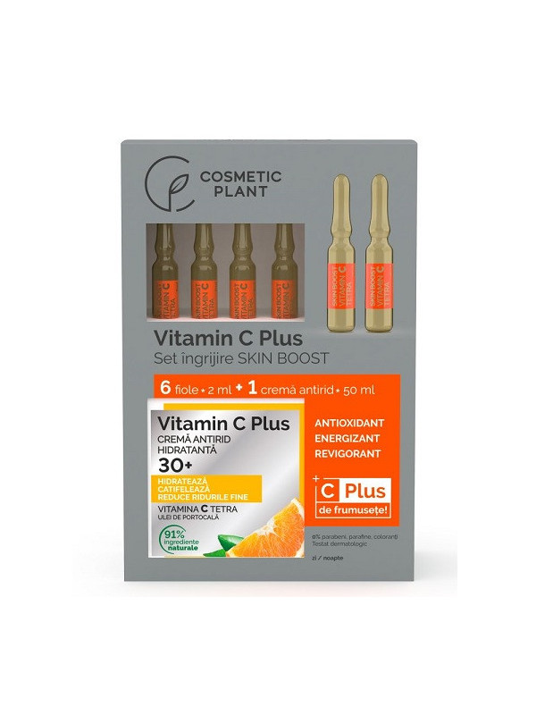 SET CADOU VIT. C PLUS "SKIN BOOST" 30+ (6fiole*2ml+1cr.antirid 50ml) COSMETIC PLANT