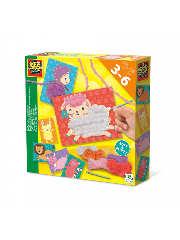Set creativ - Brodez animale pufoase