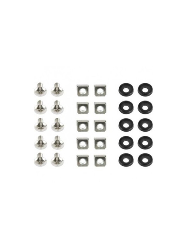 SET montare GEMBIRD pentru rack 19", 50 seturi, contine: 50 x M6 suruburi, 50 x M6 piulite, 50 x M6 saibe "19A-FSET-02"