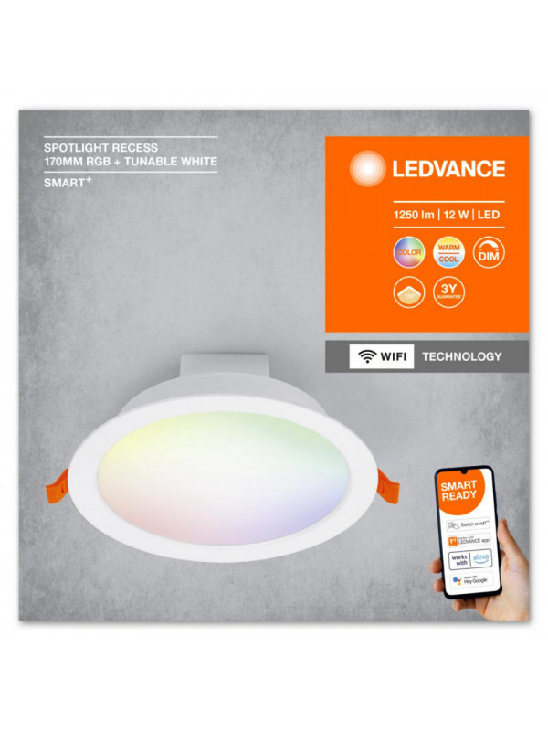 Smart wifi sp 170mm 110deg rgbtw wtledv