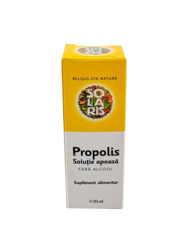 Solutie apoasa de propolis fara alcool 20ml solaris