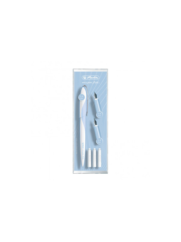 STILOU MY.PEN STYLE CALIGRAFIE + 3 PENITE 0,9/1,4/1,9 ALBASTRU DESCHIS