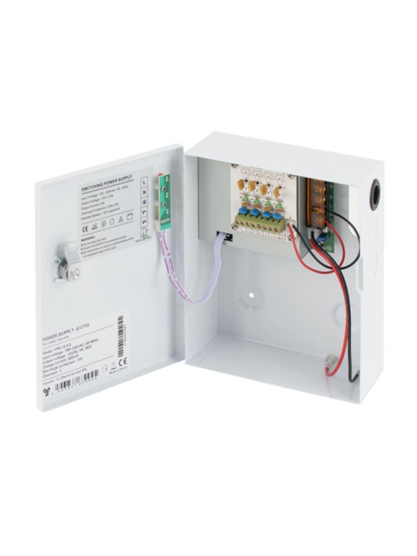 SURSA CU BACKUP 3A 4CANALE CARCASA MET