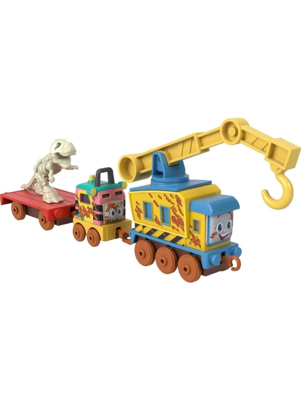 THOMAS LOCOMOTIVA CU VAGON PUSH ALONG DINO