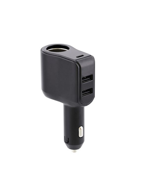 TNB 4 in 1 cigarette lighter charger - black
