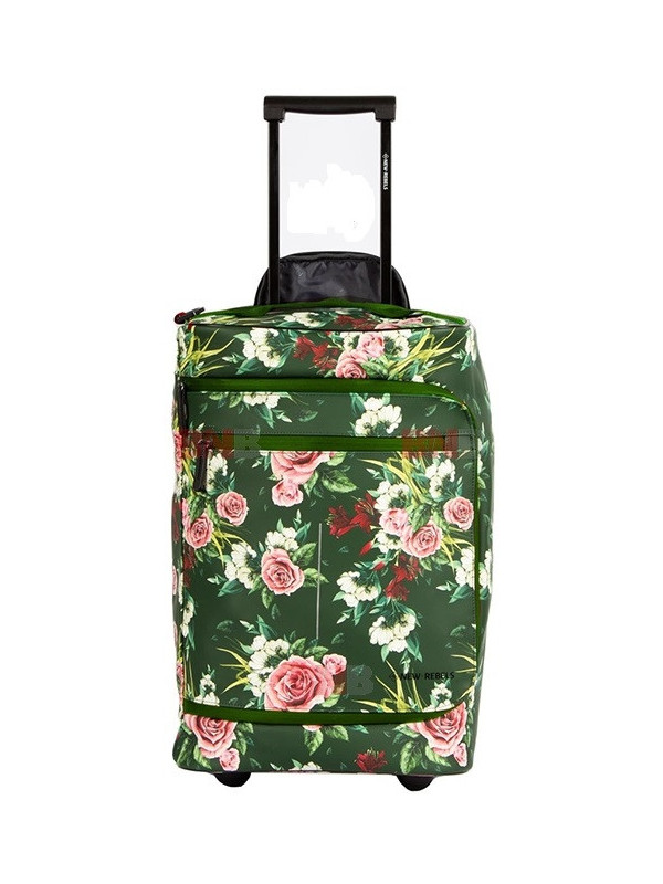Troller new rebels flora-laredo, dimensiuni 32/18/50cm, culoare verde inchis