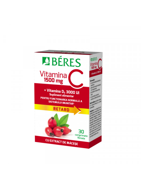 VITAMINA C 1500MG+VIT.D3 3000UI 30CPR