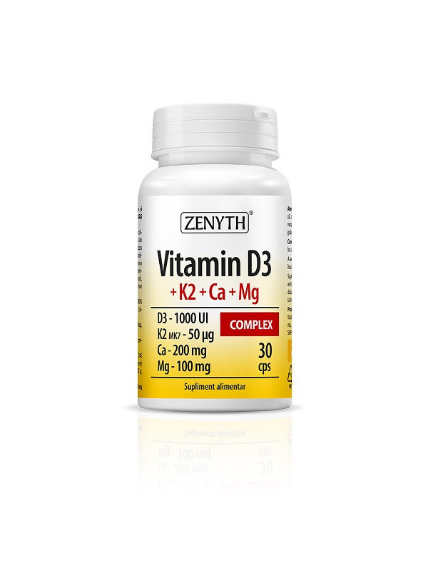 VITAMINA D3+K2+CA+MG COMPLEX 30CPS