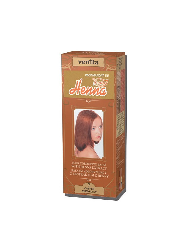 Balsam colorant par henna sonia nr.7 - cupru 75gr kian cosmetics