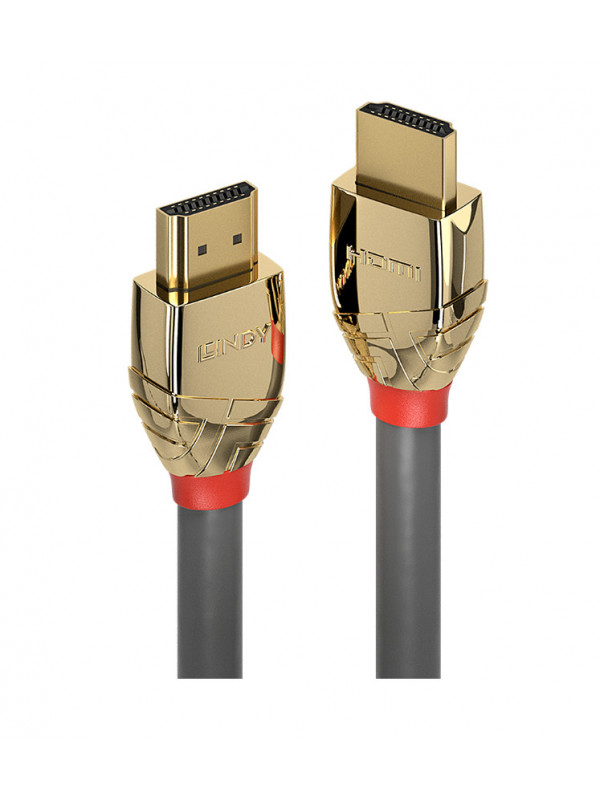 Cablu Lindy HDMI High Speed, 2m, Gold