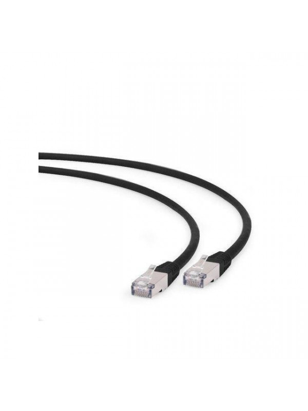 Cablu patchcord gembird rj45, cat. 6 a,ftp, lszh, 0.25m, black