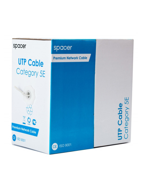 Cablu UTP SPACER, cat 5E, Cupru, rola 305m