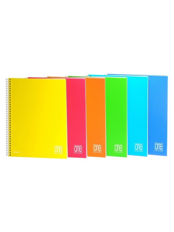 Caiet A4+ cu spirala - One Color, 80 g/m2, 80 pag., coperta PP (Matematica)