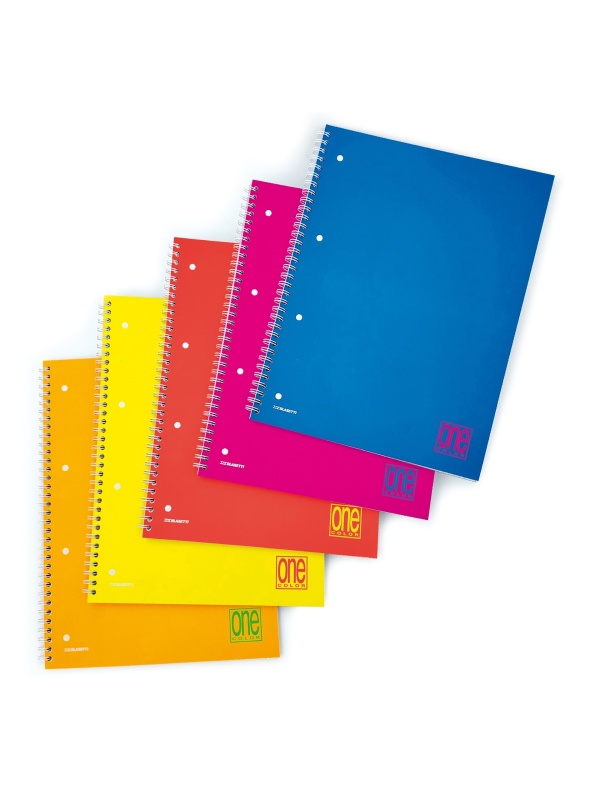 Caiet A4 cu spirala - One Color Fluo, 80 g/m2, 60 pag. (Matematica)