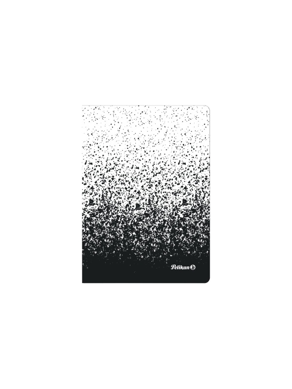 CAIET A6 COLOR EDITION 80 FILE, HARTIE 70G/MP, PATRATELE, CULOARE ALB/NEGRU
