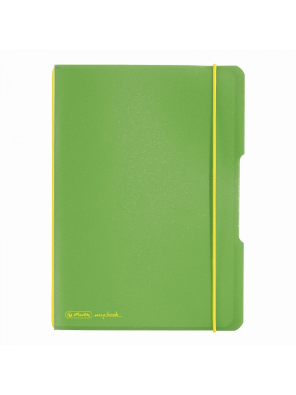 CAIET MY.BOOK FLEX A5 40F DICTANDO VERDE DESCHIS TRANSPARENT CU LOGO NEGRU
