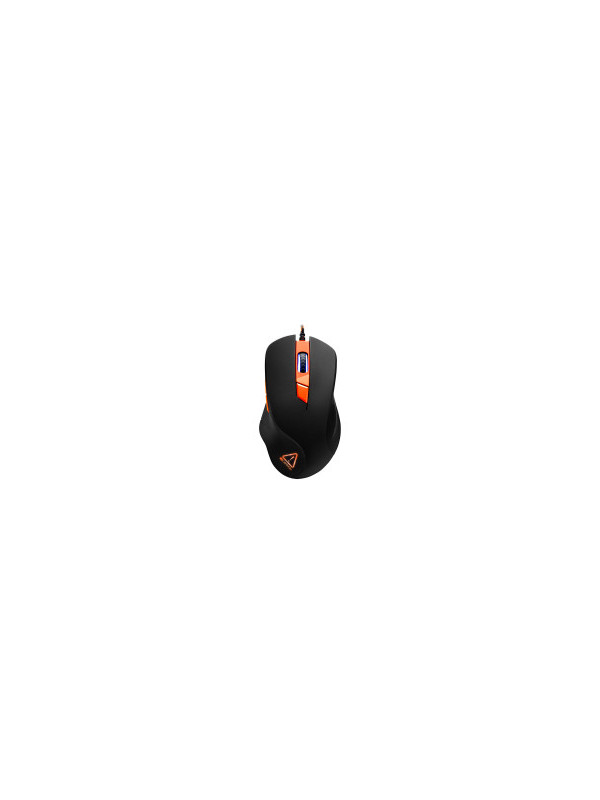 CANYON Eclector GM-3 Wired Gaming Mouse with 6 programmable buttons, Pixart optical sensor, 4 levels of DPI and up to 3200, 5 million times key life, 1.65m Braided USB cable,rubber coating surface and colorful RGB lights, size:130*75*40mm, 140g