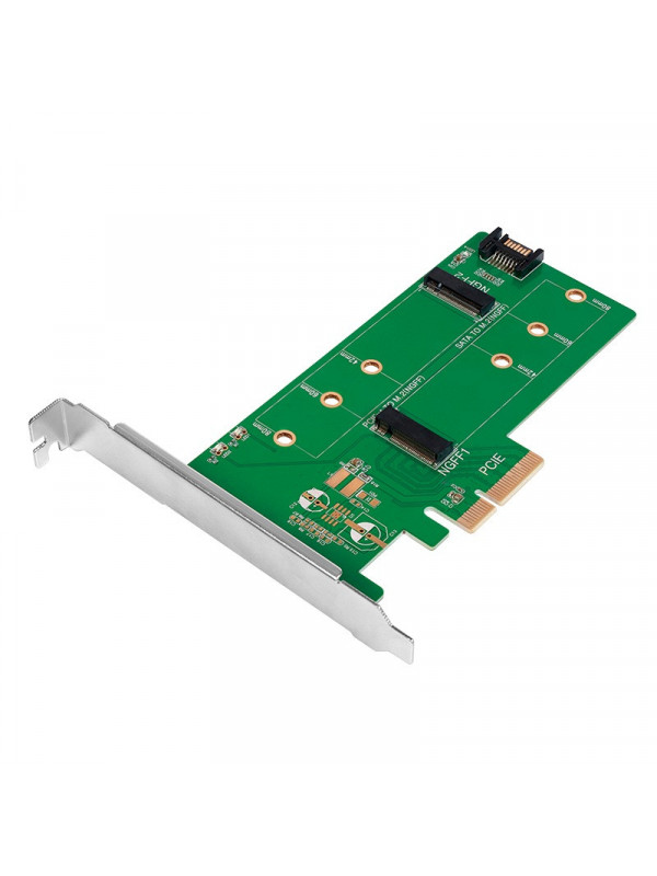 CARD adaptor LOGILINK, PCI-Express la M.2 SSD SATA/PCIe, "PC0083"