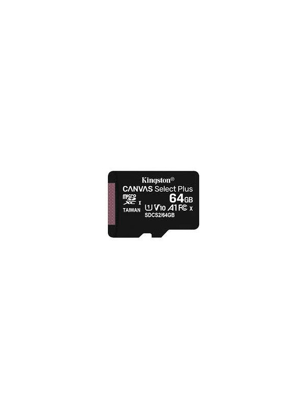 CARD MicroSD KINGSTON, 64 GB, microSDXC, clasa 10, standard UHS-I U3, "SDCS2/64GBSP"