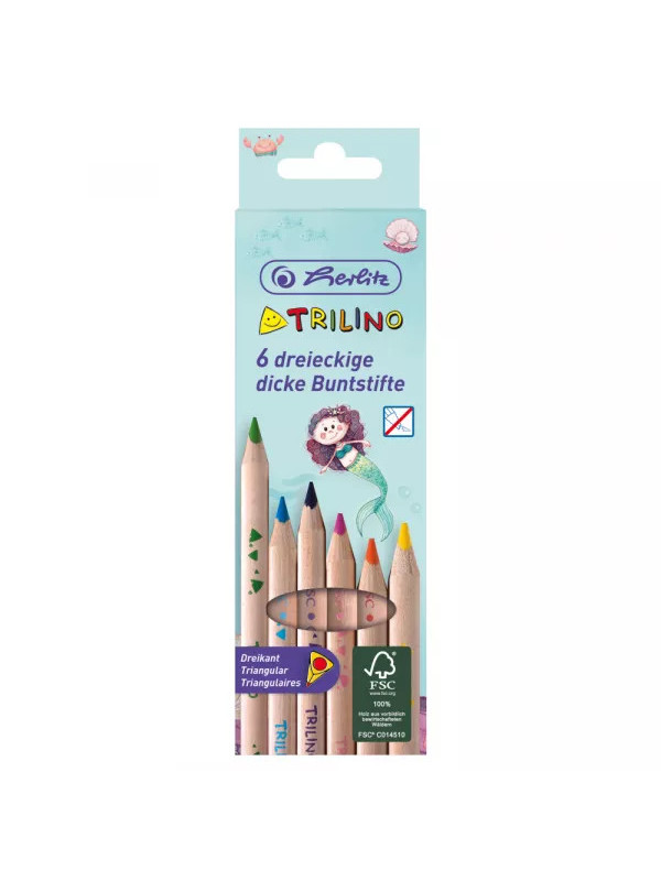 CREIOANE COLOR TRIUNGHIULAR TRILINO MERMAID SET 6