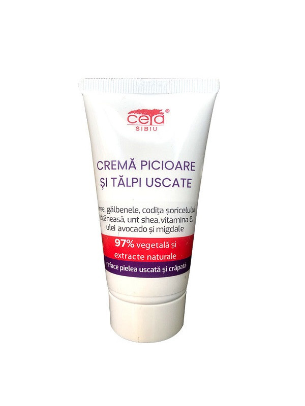Crema picioare si talpi uscate 97% vegetala 50ml ceta