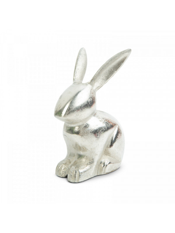 Decor de paste - iepure aluminiu - 16 x 10 cm