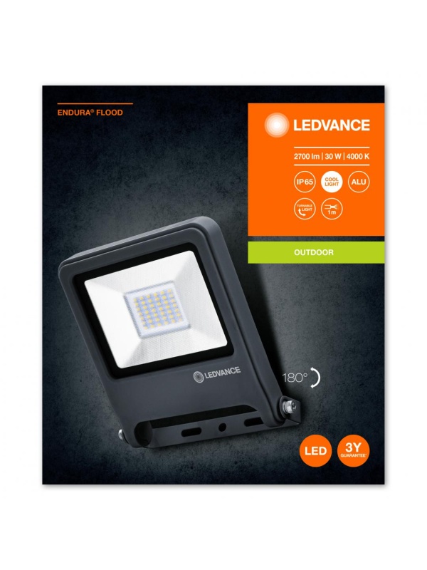 ENDURA FLOOD 30W 840 DG LEDV