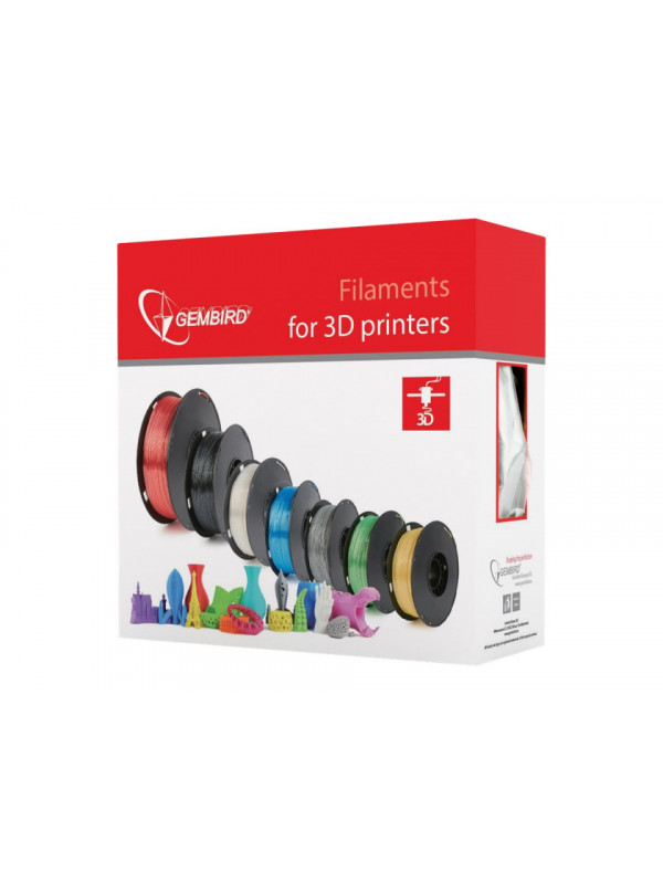 Filament pentru imprimanta 3D Gembird 3DP-ABS1.75-01-R ABS Red 1.75mm 1kg