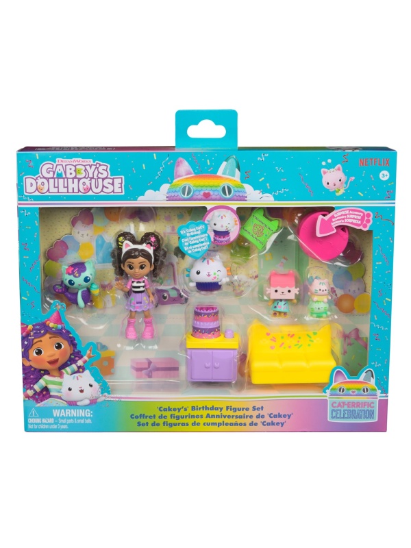 GABBYS DOLLHOUSE SET FIGURINE PENTRU ZIUA DE NASTERE A LUI CAKEY