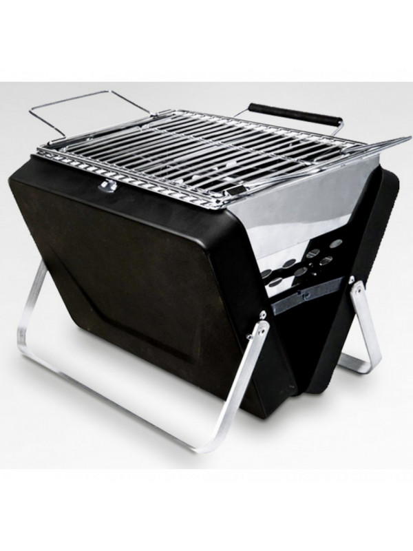Gratar portabil in forma de servieta barbecue