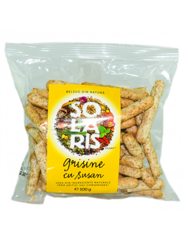GRISINE FAINA INTEGRALA SI SUSAN 100gr SOLARIS