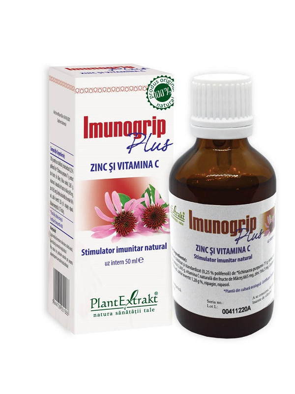 IMUNOGRIP PLUS ZINC & VITAMINA C 50ml PLANTMED