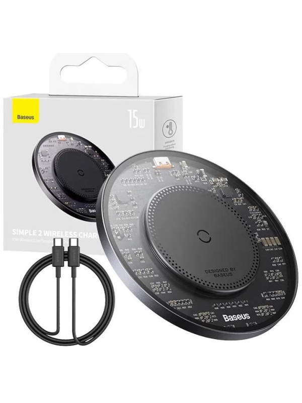 Incarcator WS Baseus Simple Qi 15W negru