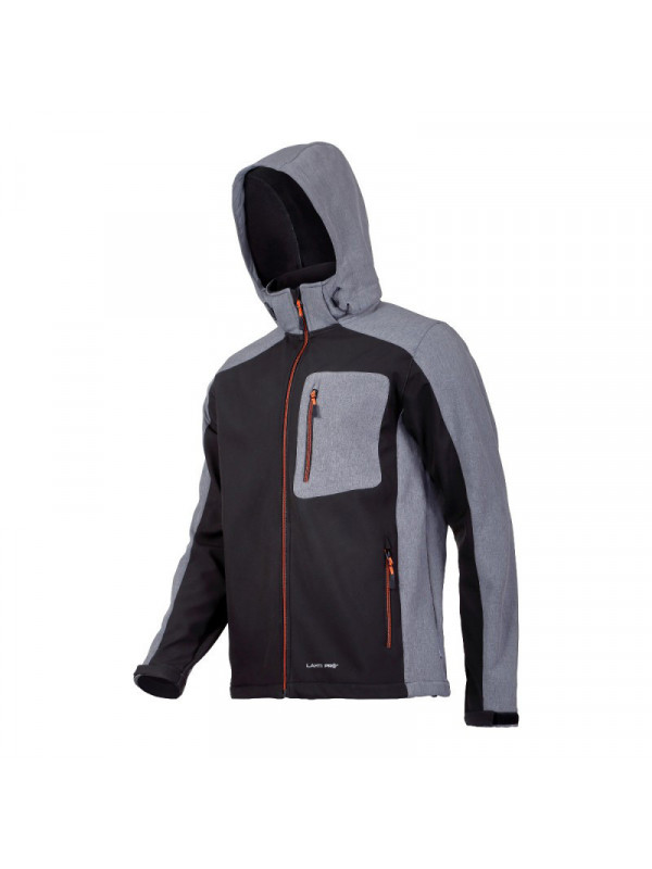 JACHETA ELASTICA CU GLUGA / NEGRU - L