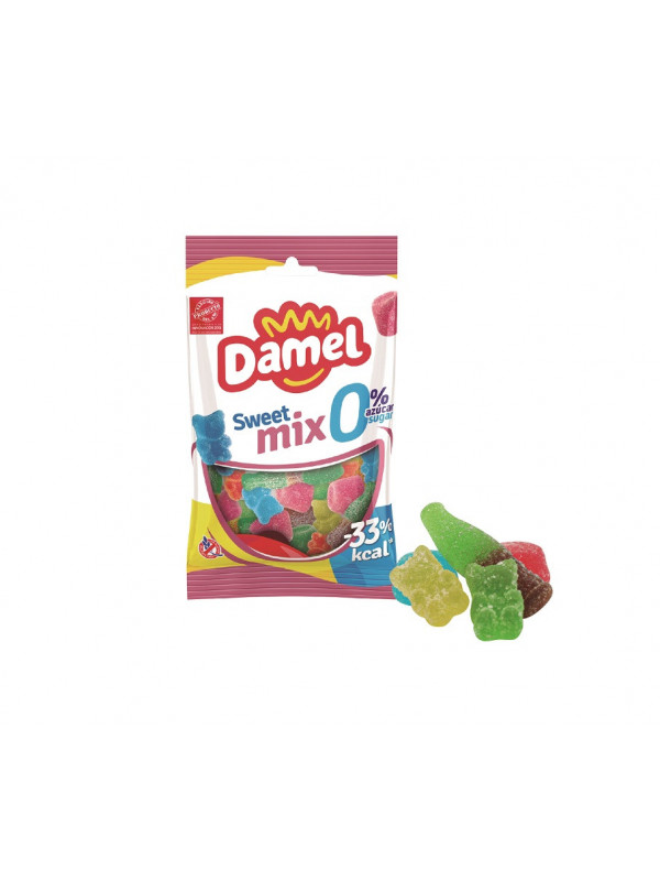 Jeleuri gumate DAMEL MIX GLAZURATE, fara zahar 100g