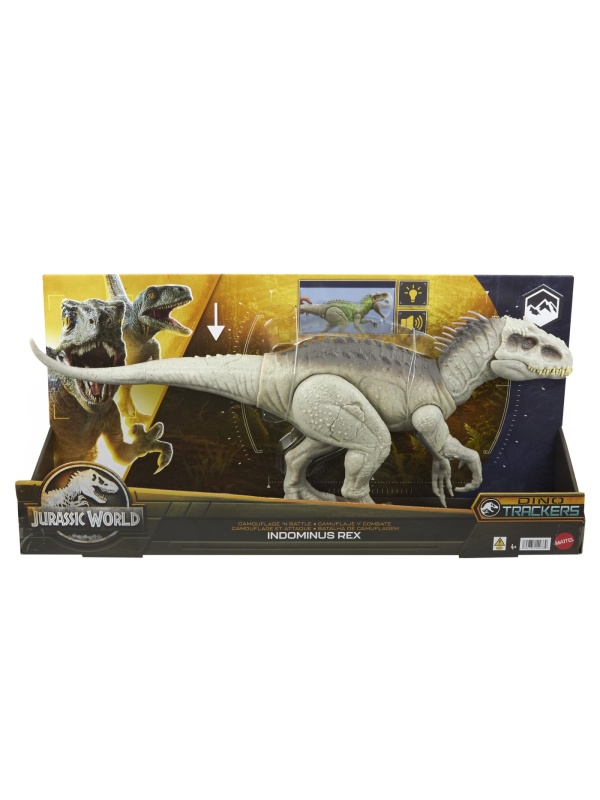 JURASSIC WORLD DINO TRACKERS CAMOUFLAGE BATTLE INDOMINUS REX
