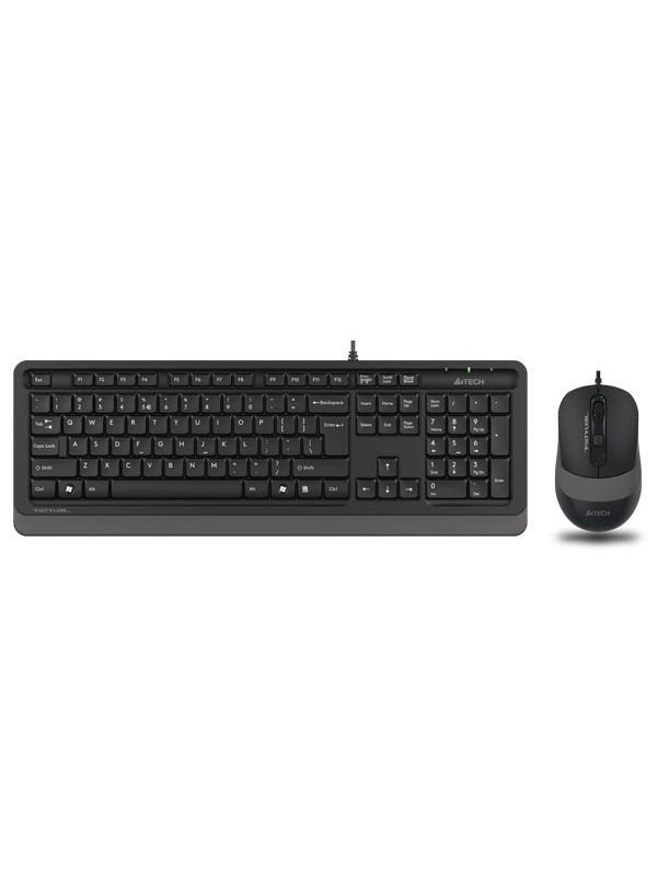 Kit A4Tech F1010 cu fir, gri