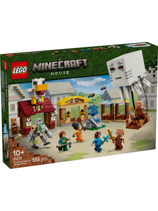 LEGO MINECRAFT ATACUL BALOANELOR GHAST ASUPRA SATULUI 21273