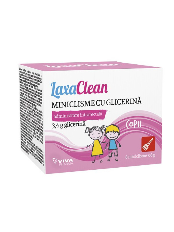 MINICLISME GLICERINA 3,4GR COPII 6BUC LAXACLEAN