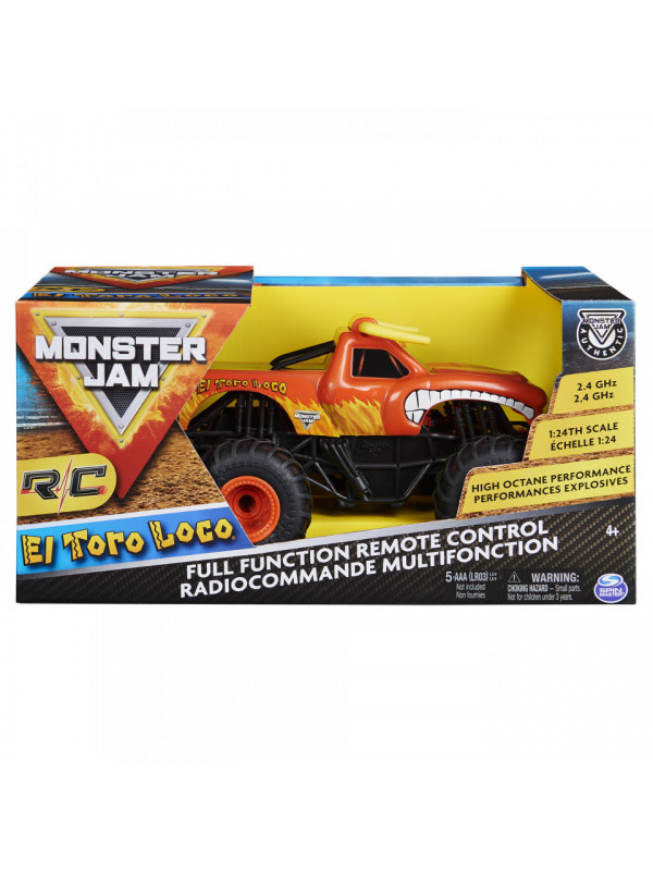 Monster jam rc masinuta el toro loco scara 1:24