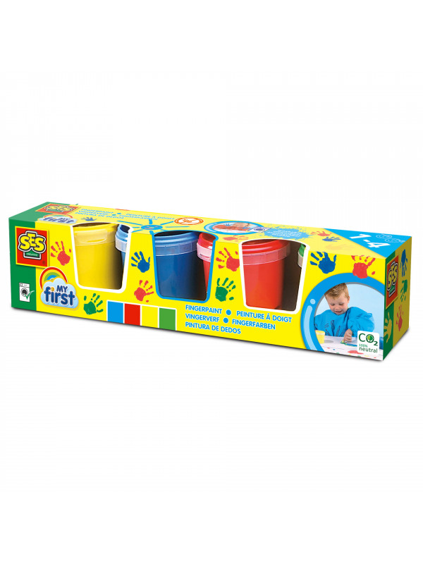 My first - Set acuarele pentru degete 4 x 145 ml