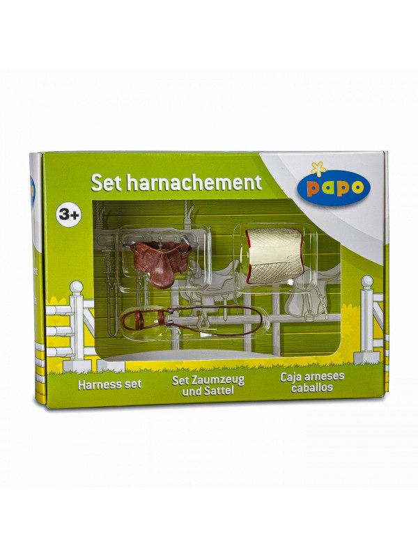 Papo figurina set harnasament pentru calarie