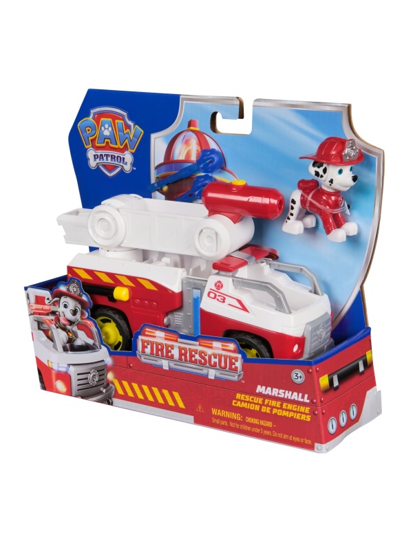 PATRULA CATELUSILOR VEHICUL DE SALVARE MASINA DE POMPIERI SI FIGURINA MARSHALL