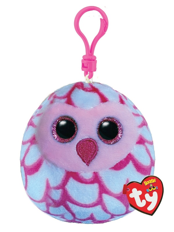 PLUS BRELOC TY 8.5CM SQUISHY BEANIES BUFNITA PINKY ROZ