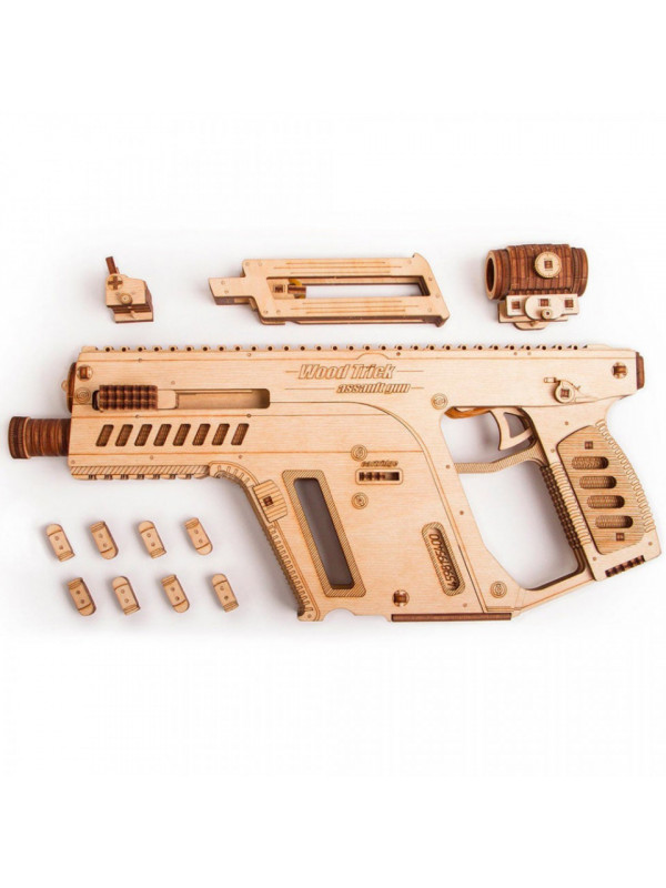 Puzzle 3D din lemn pusca de asalt