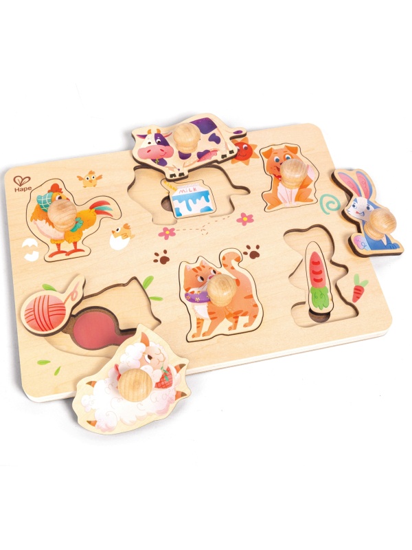 Puzzle din lemn in straturi - Animale