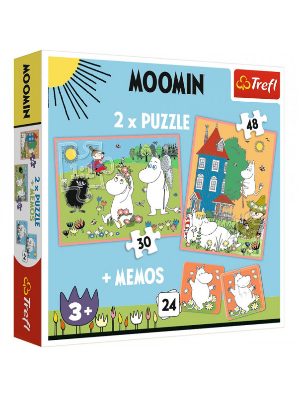 Puzzle trefl 2in1 memo moomin