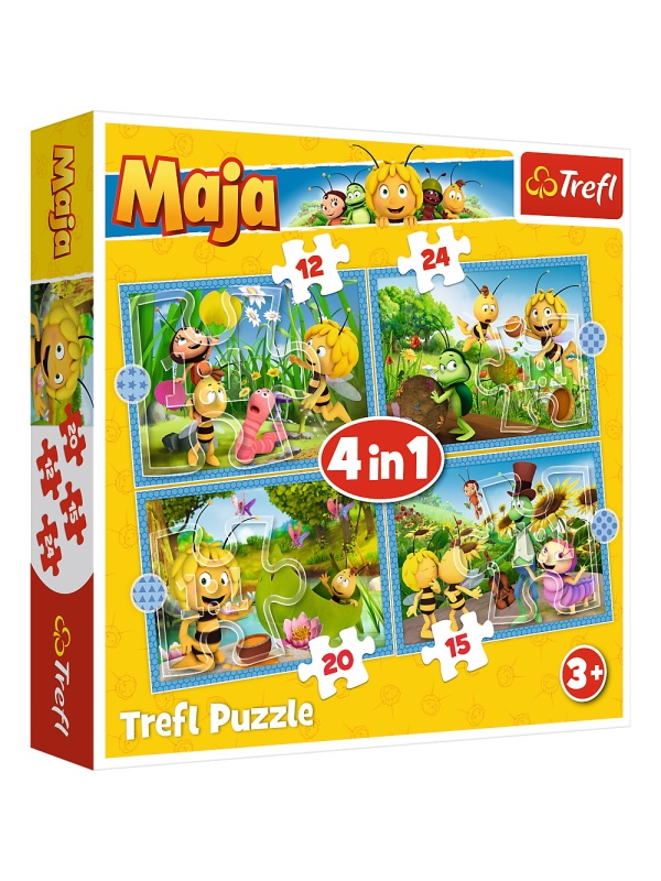 PUZZLE TREFL 4IN1 AVENTURILE ALBINUTEI MAYA